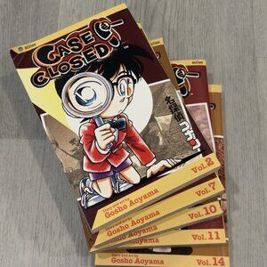 Case Closed Detective Conan Manga Lot Vol 2,5,7-14 Viz Media English First Print